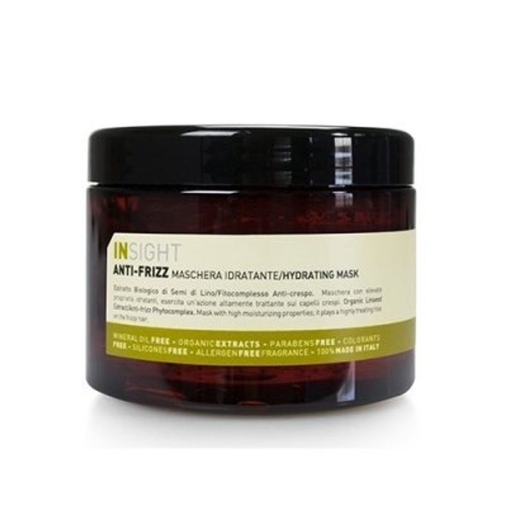 Маска для дисциплины непослушных и вьющихся волос ANTI-FRIZZ, 500 мл
