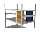 Metal rack MS Standart 185/100x60/4