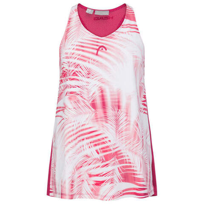 Футболка для девочки теннисная Head Agility Tank Top - mulberry/print vision