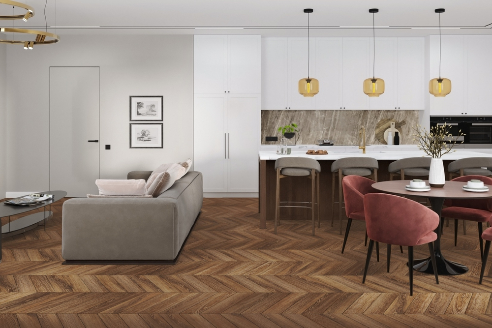 Кварц-винил LVT Damy Floor Chevron LVT 2.5 мм ШАЙО 3.048 м2