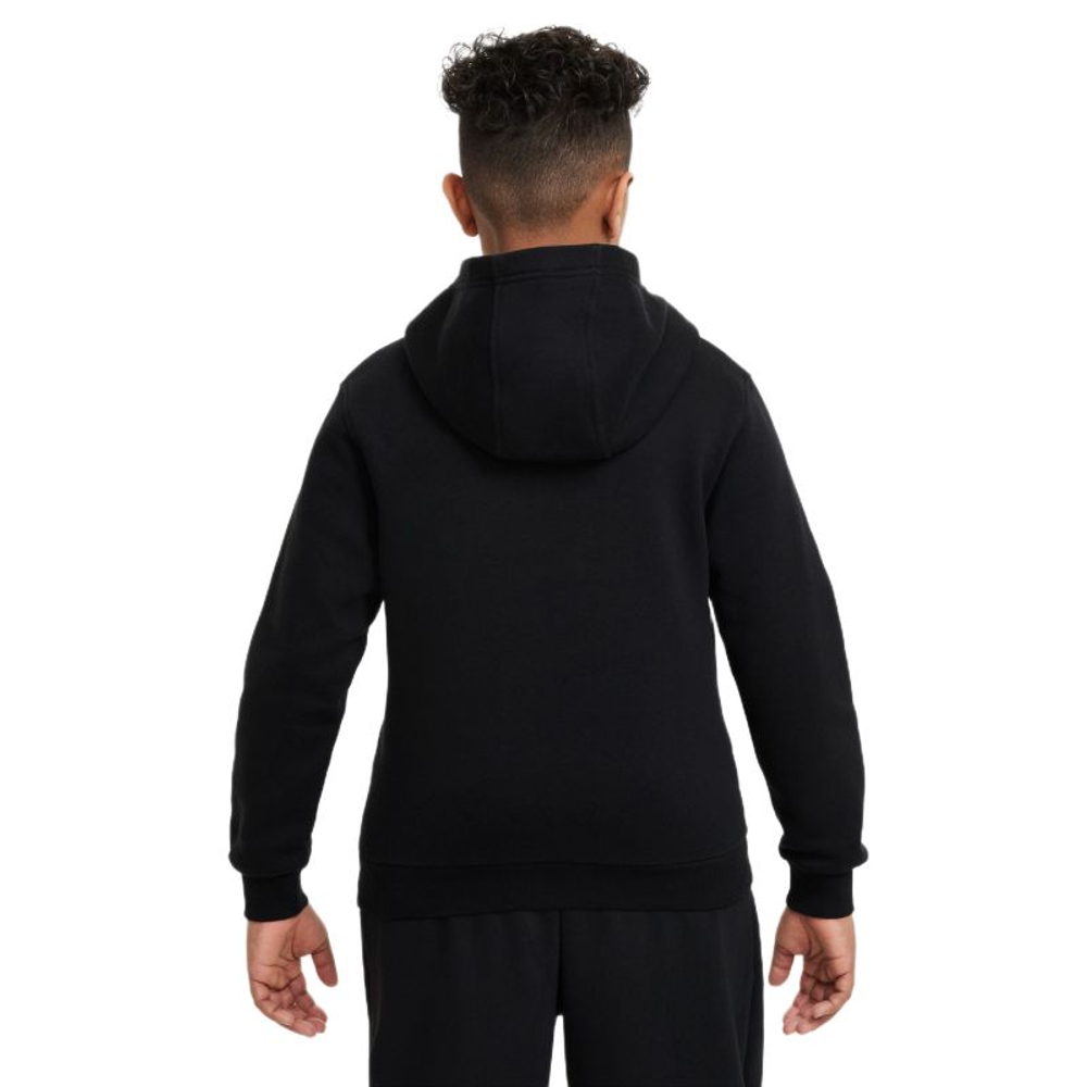 Кофта для мальчика теннисная Nike Sportswear Club Fleece Pullover - black/white