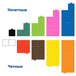 Набор соединяющихся кубиков "Академия математики в детском саду" (с 3 лет)