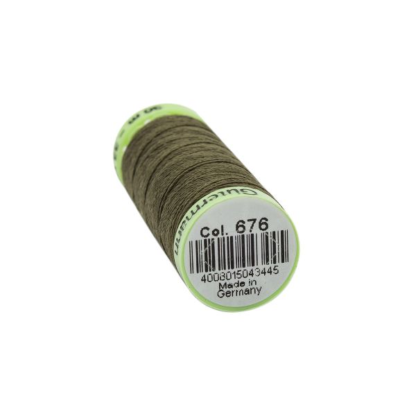 Нитки отделочные Gutermann Top Stitch 30 (30 метров), 5 кат. | 676 св.хаки