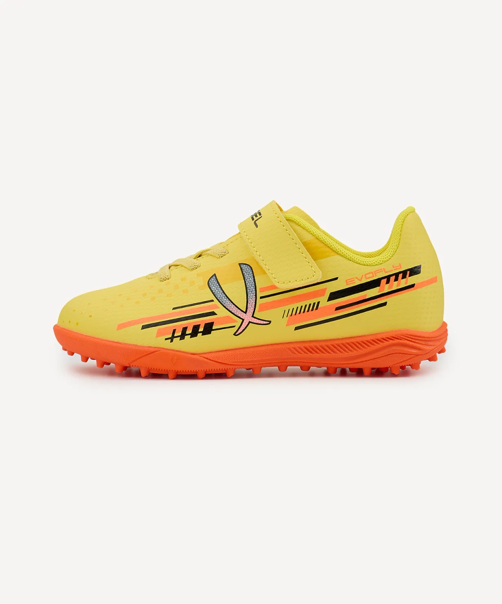 Бутсы многошиповые Evofly TF Talant Yellow/orange, детский - изображение 8