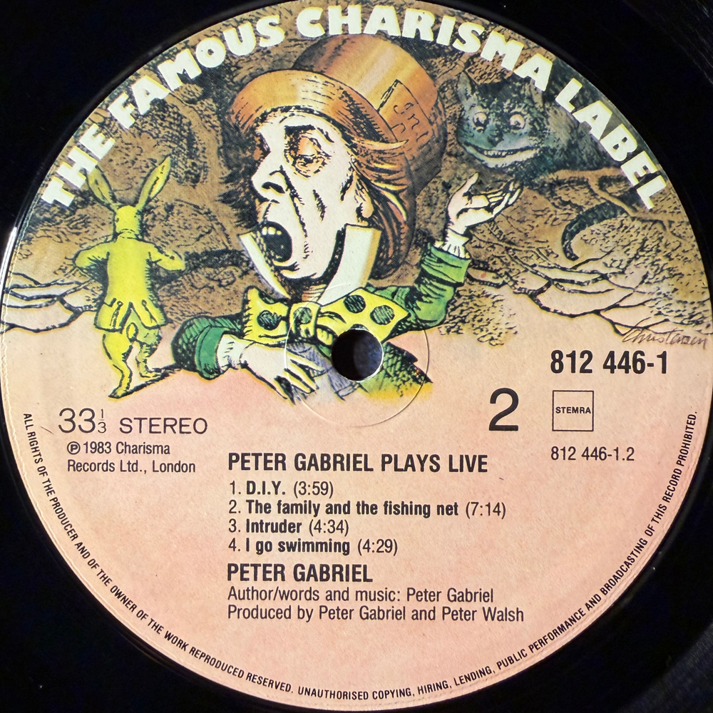 Peter Gabriel ‎– Plays Live 2LP (Голландия 1983г.)