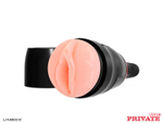 Мастурбатор-вагина Private Anna Rose Vagina в тубе с хвостиком для массажа простаты (Цвет: телесный)