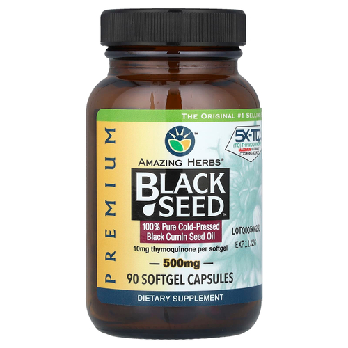Amazing Herbs, Black Seed™, 90 капсул