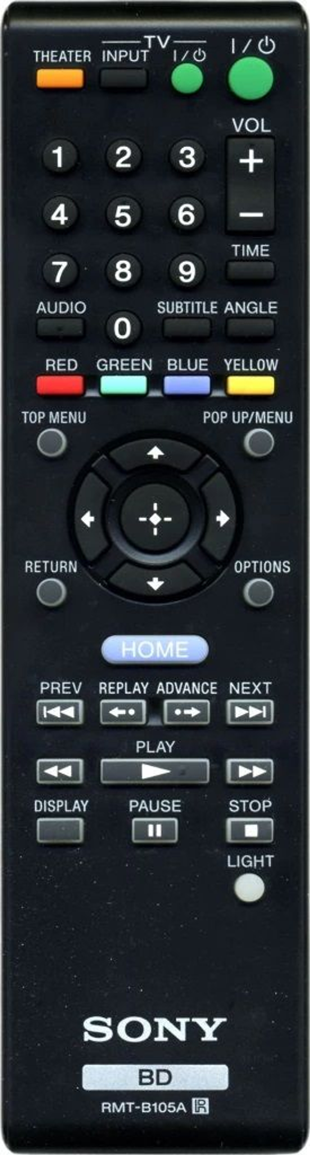 Пульт для Blu-ray плееров Sony RMT-B105A