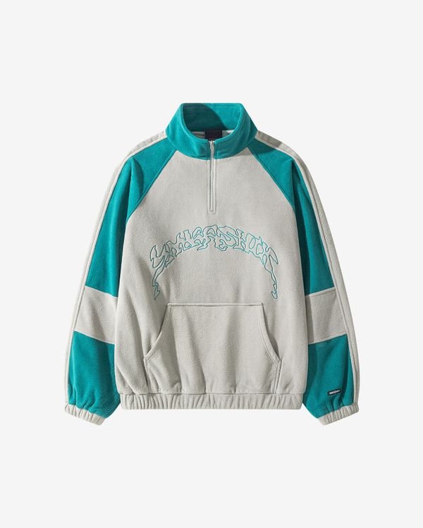 Толстовка Turbo fleece серый/изумрудный - фото 5