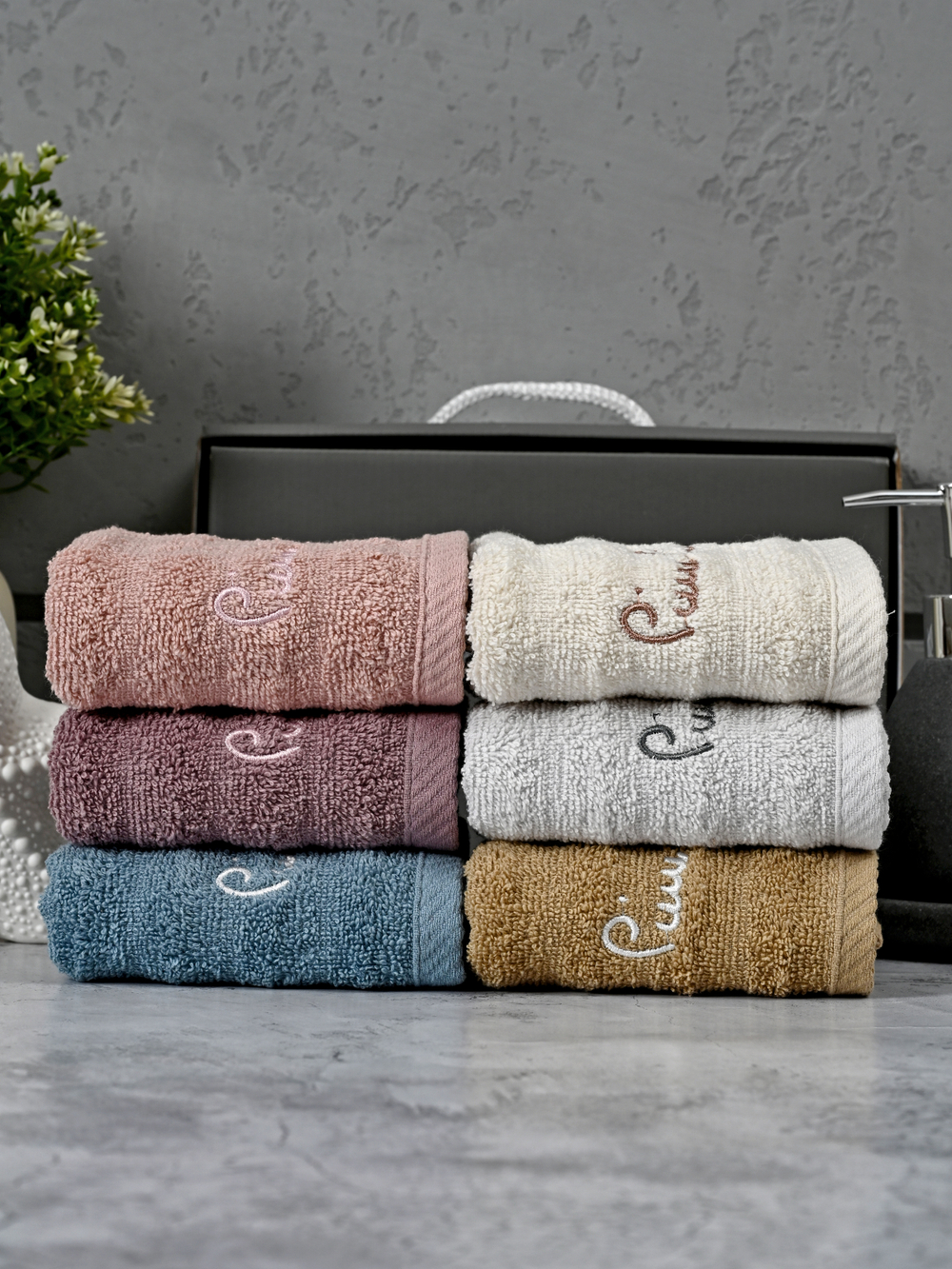 HAV00221 Набор полотенец для рук PIERRE CARDIN HOME из 6пр HARMONY 30х50
