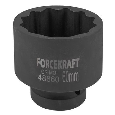 Головка ударная 1'', 60мм (12гр.) FORCEKRAFT FK-48860