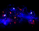 Электрогирлянда LED цветная с насадкой метал. Звездочка фигурная, длина насадки 4,5см, 12 ламп, 3м,