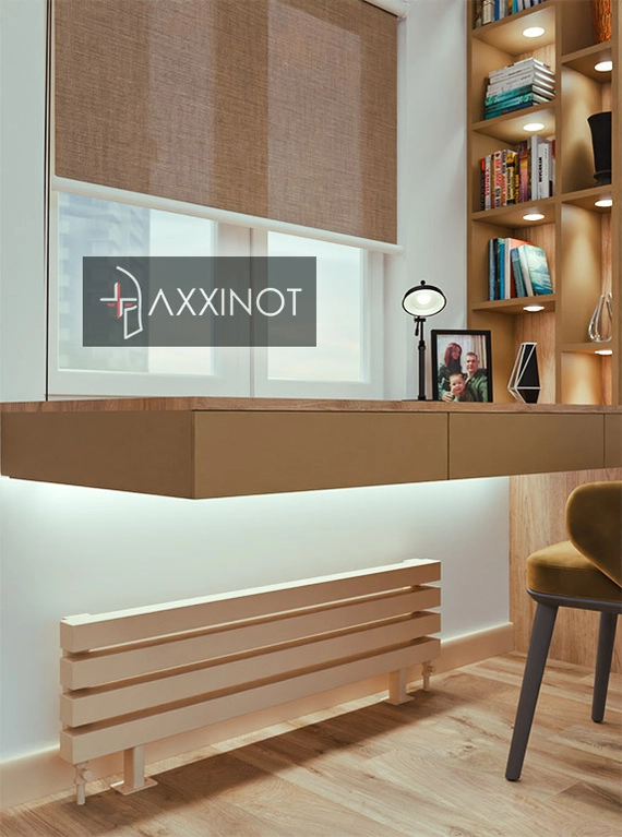 Axxinot Verde ZN 2000 - напольный трубчатый радиатор шириной 2000 мм