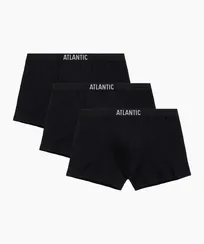 Трусы мужские боксеры (3шт), Atlantic 3MH-011, черный