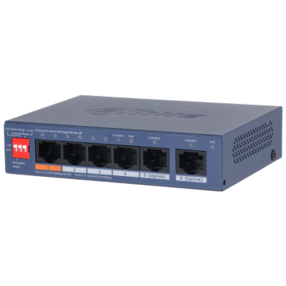 Коммутатор PoE Dahua DH-CS4006-4ET2GT-60