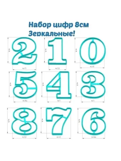 Формочки кулинарные цифры