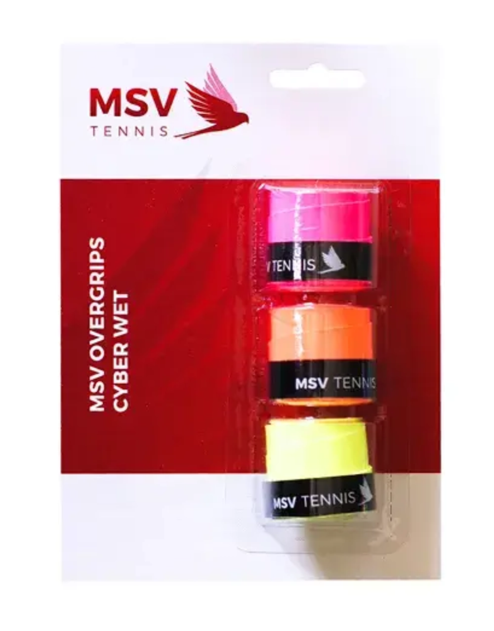 Намотка MSV Overgrip Cyber Wet,  3 / pack, Neon Yellow, Neon Orange, Neon Pink