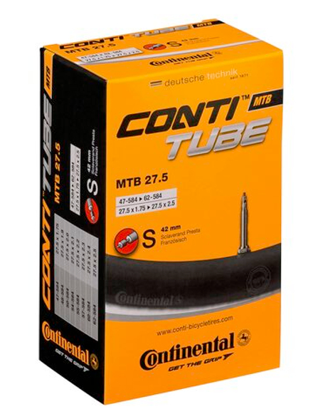 Камера 27.5"x1.75-2.40 спорт 42мм 02-0182311 47-584-62-584 MTB 27.5 CONTINENTAL