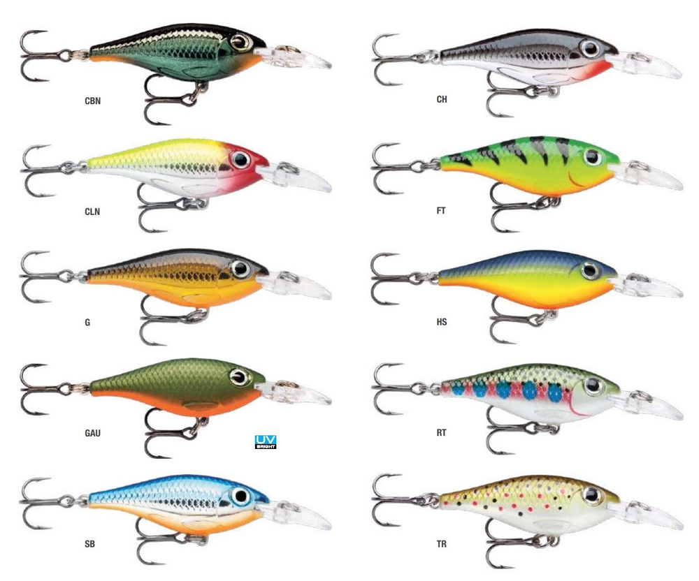 Воблер Ultra Light Shad 04 4см 3гр цвет FT медленно тонущий