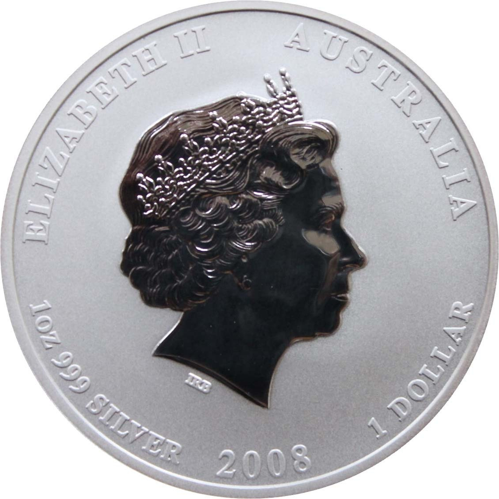 1 доллар. Год Мыши (крысы). Австралия. 2008 год