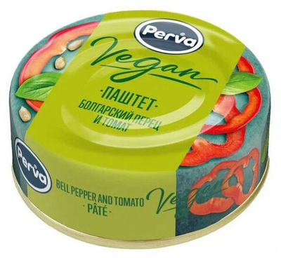 Паштет Perva Extra Vegan Болгарский перец и томаты 100 г