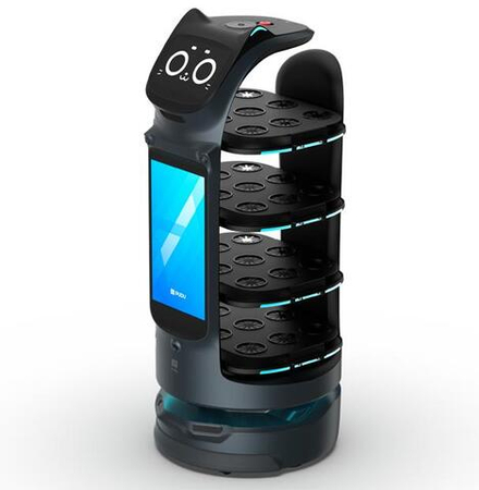 Сервисный робот-доставщик PuduRobotics BellaBot Pro (цвет: черный)