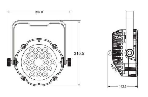 Involight LED PAR1842W светодиодный прожектор