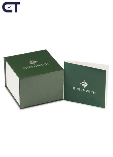 Greenwich GW 074.11.35 часы наручные мужские — автоматическая механика на чёрном кожаном ремешке
