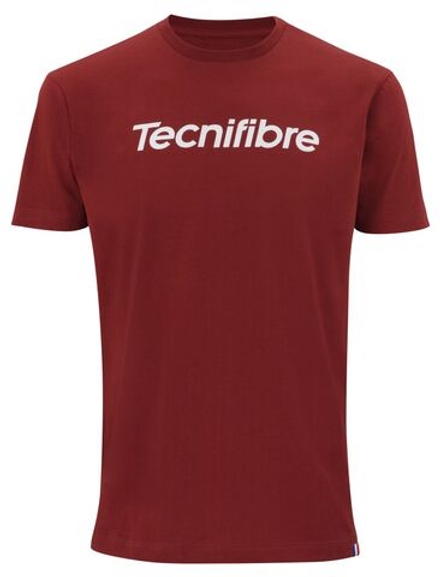 Мужская теннисная футболка Tecnifibre Club Cotton Tee - cardinal