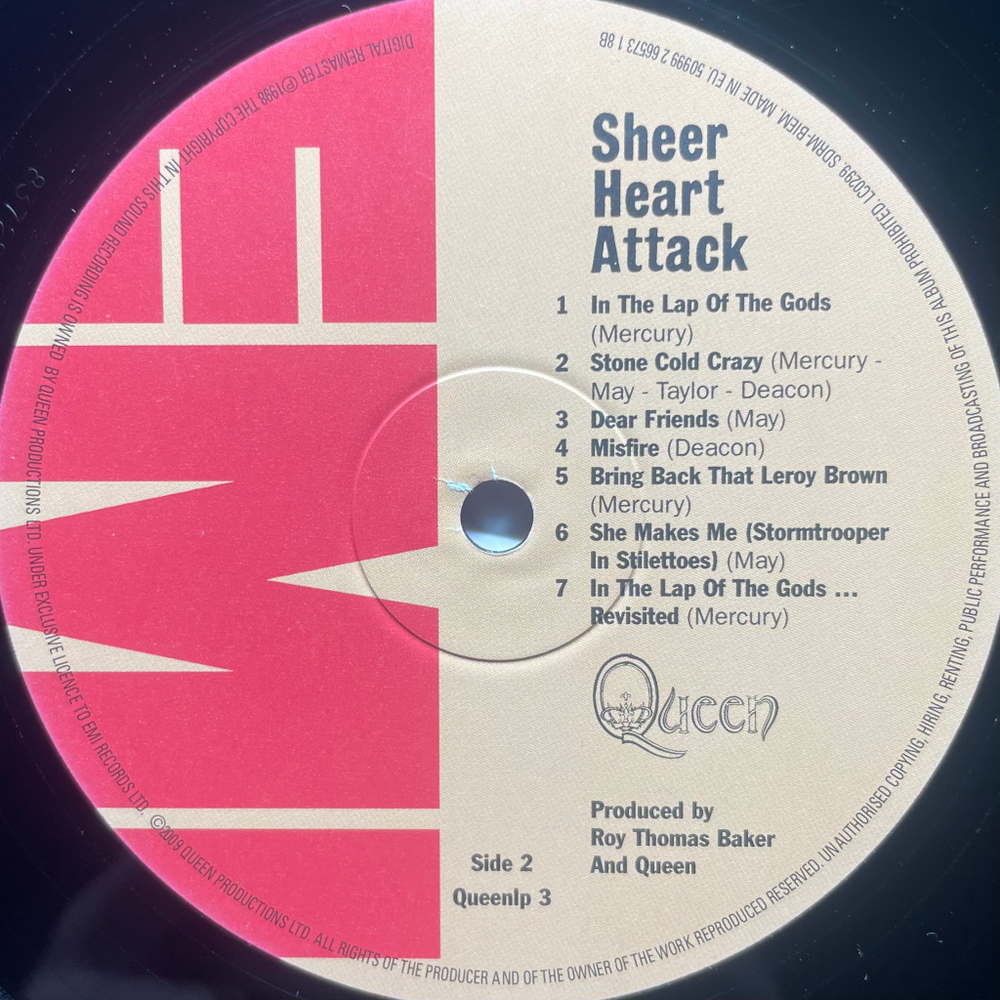 Queen ‎– Sheer Heart Attack (Англия 2009г.)