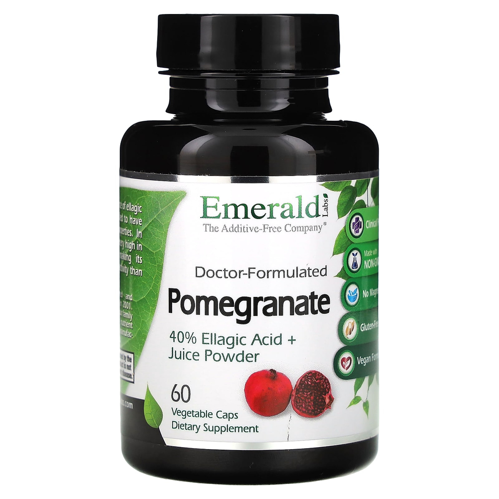 Emerald Laboratories, Гранат, 60 растительных капсул (725 мг в капсуле)