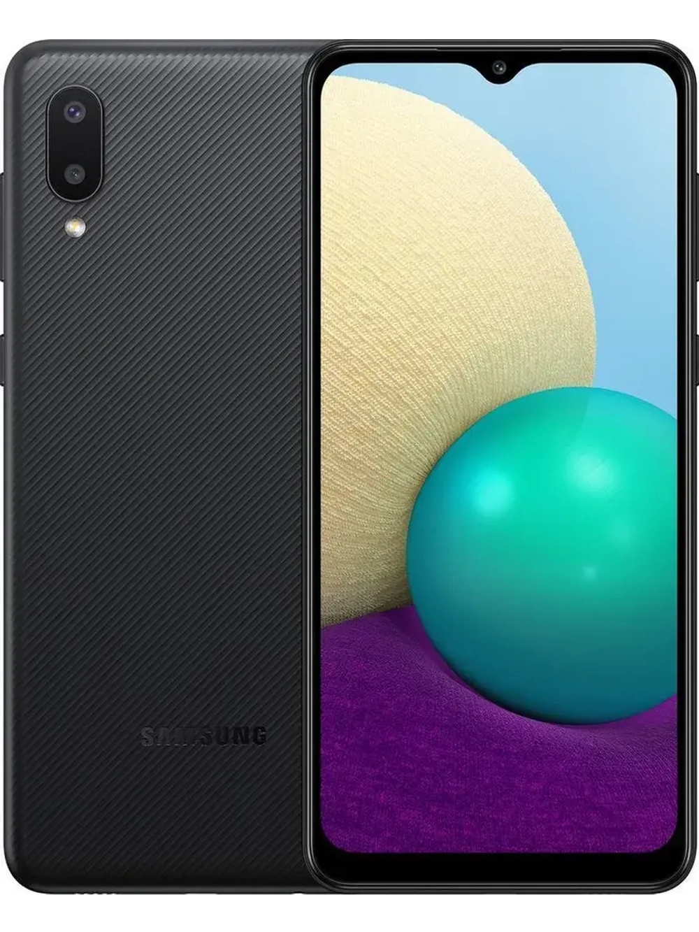 6.5" Смартфон Galaxy A02 2/32 ГБ SM-A022 BLACK