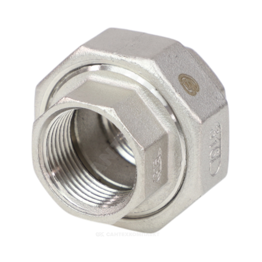 Соединитель американка сталь нерж Ду 40 (1 1/2") ВР Benarmo