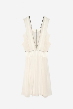 ZARA ПЛАТЬЕ С ВОЛАНАМИ — THE ITEM, ЭКРЮ