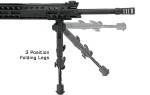 Сошки Leapers UTG 360° для установки на оружие на шину M-Lok высота от 18 до 23 см (TL-BPM01)