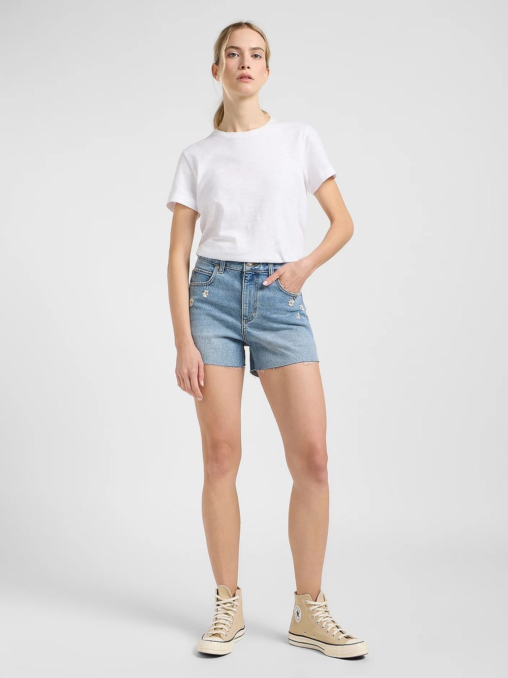 Шорты джинсовые женские LEE RIDER SHORT 3IN