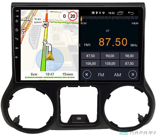 Магнитола для Jeep Wrangler 2015-2018 - Parafar PF099FHD на Android 13, CarPlay, 4G SIM-слот