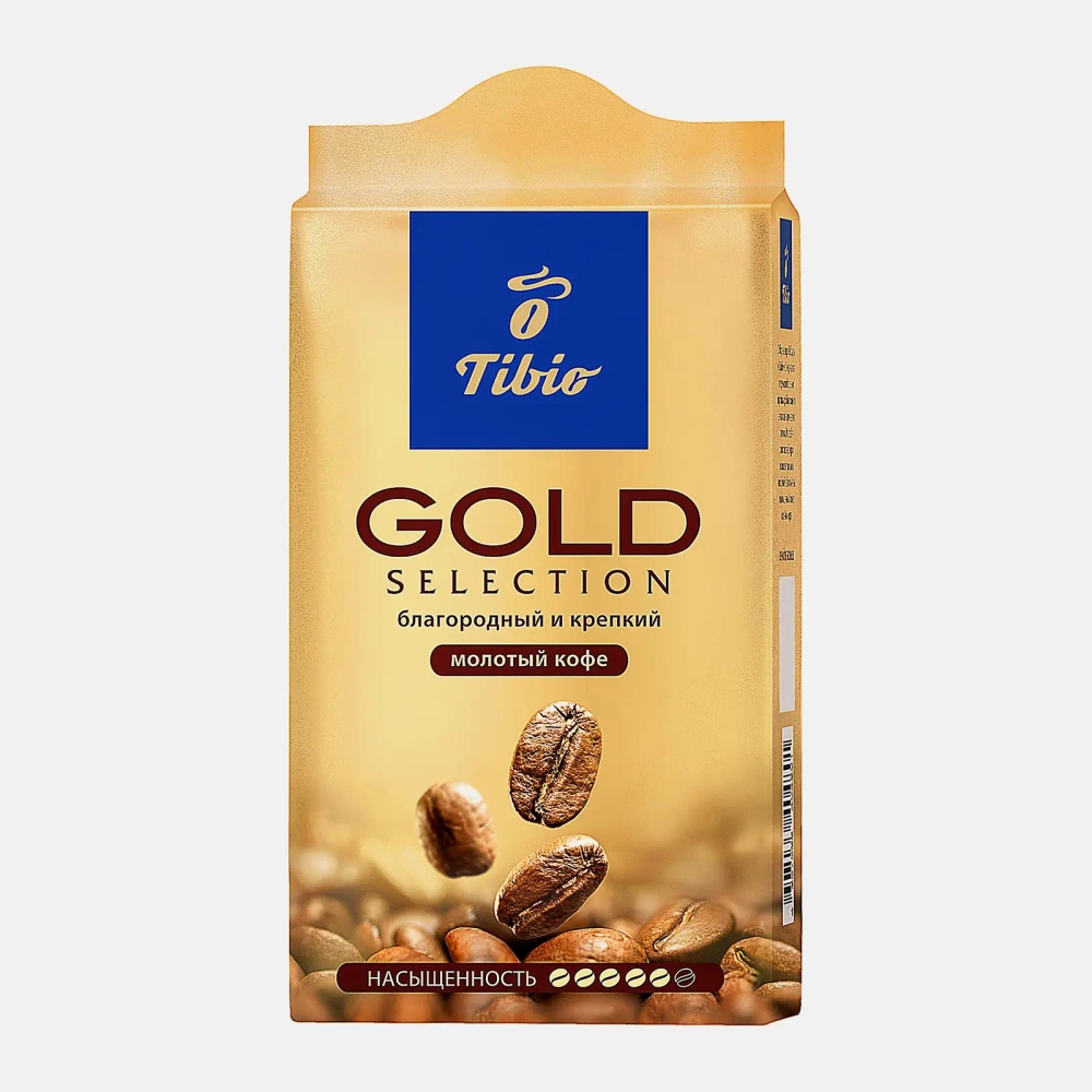 Кофе молотый Tibio/Tchibo Gold Selection натуральный жареный 250г