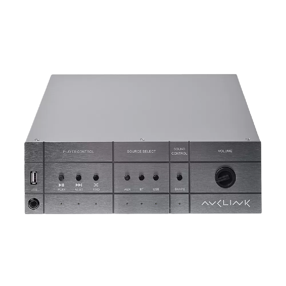Микшер-усилитель AVCLINK Q-60 с USB/Bluetooth плеером Мощность (100В): 1 x 60 Вт. Мощность (4 Ом): 1 x 60 Вт.