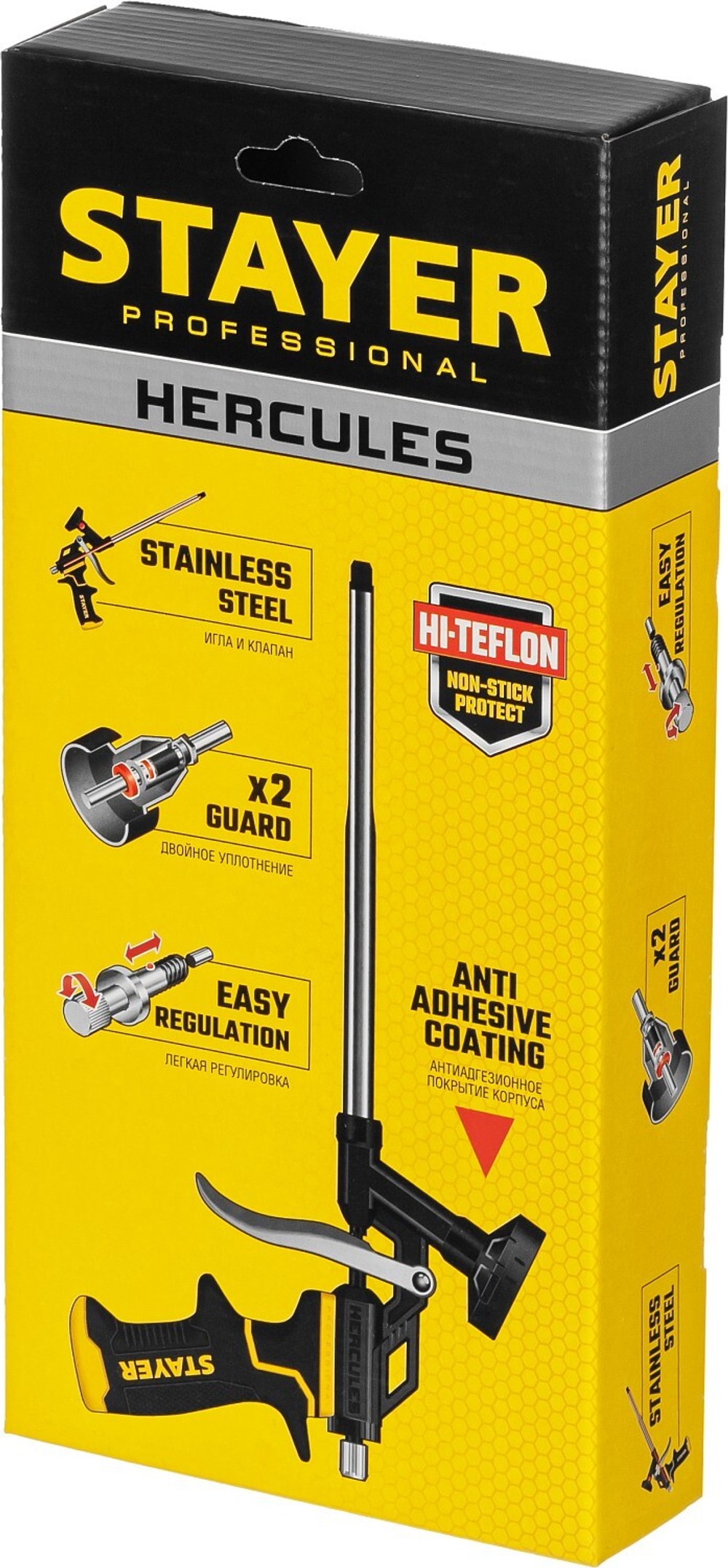 STAYER Hercules, тефлоновый пистолет для монтажной пены, Professional (06861)