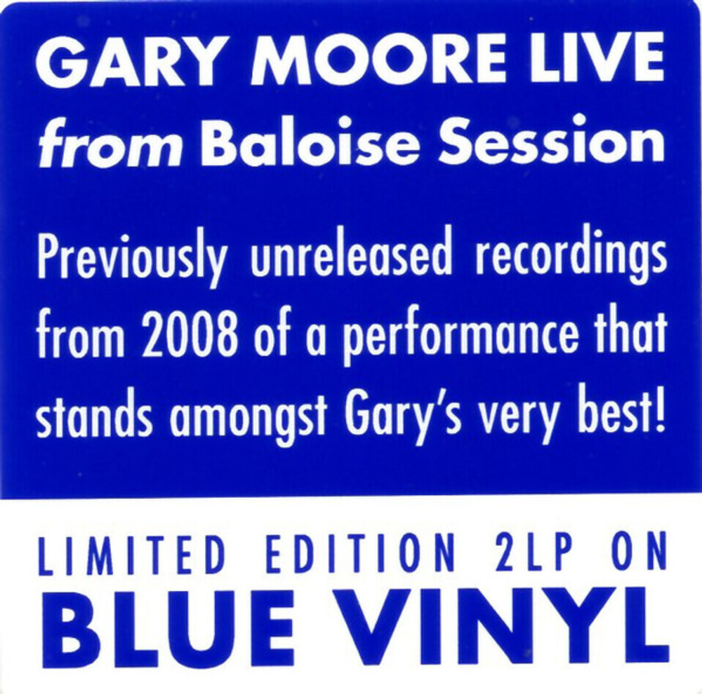 Gary Moore / Live: From Baloise Session (Limited Edition)(Coloured Vinyl)(2LP)