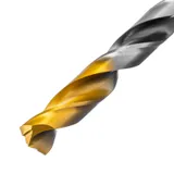 Сверло спиральное по металлу 11 x 142мм, Р6М5, Golden Tip, многогранная заточка Denzel — фото 3