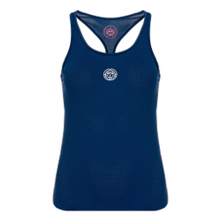 Женская теннисная майка BIDI BADU Mea Tech Tank Top Women - Dark Blue, White