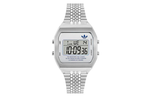 Adidas Originals Wrist Watch Electronic Movement Stainless Steel Strap Gray Dial Unisex 50m Water Resistant