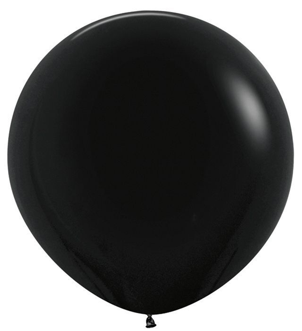 Шар 24" Черный, Пастель / Black 080 Sp