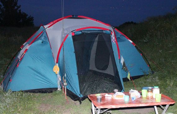 Палатка Canadian Camper SANA 4 PLUS, цвет royal, фото счастливых обладателей.
