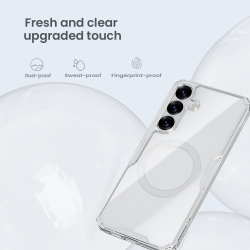 Чехол усиленный от Nillkin с поддержкой зарядки MagSafe для Samsung Galaxy S25+ Плюс, серия Nature TPU Pro Magnetic