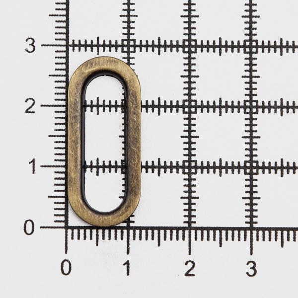 Люверсы металл овальные 24х8 (внутр.), h=6.5 мм, 28х12 (внешн.), металл (≈100 шт) New Star, антик