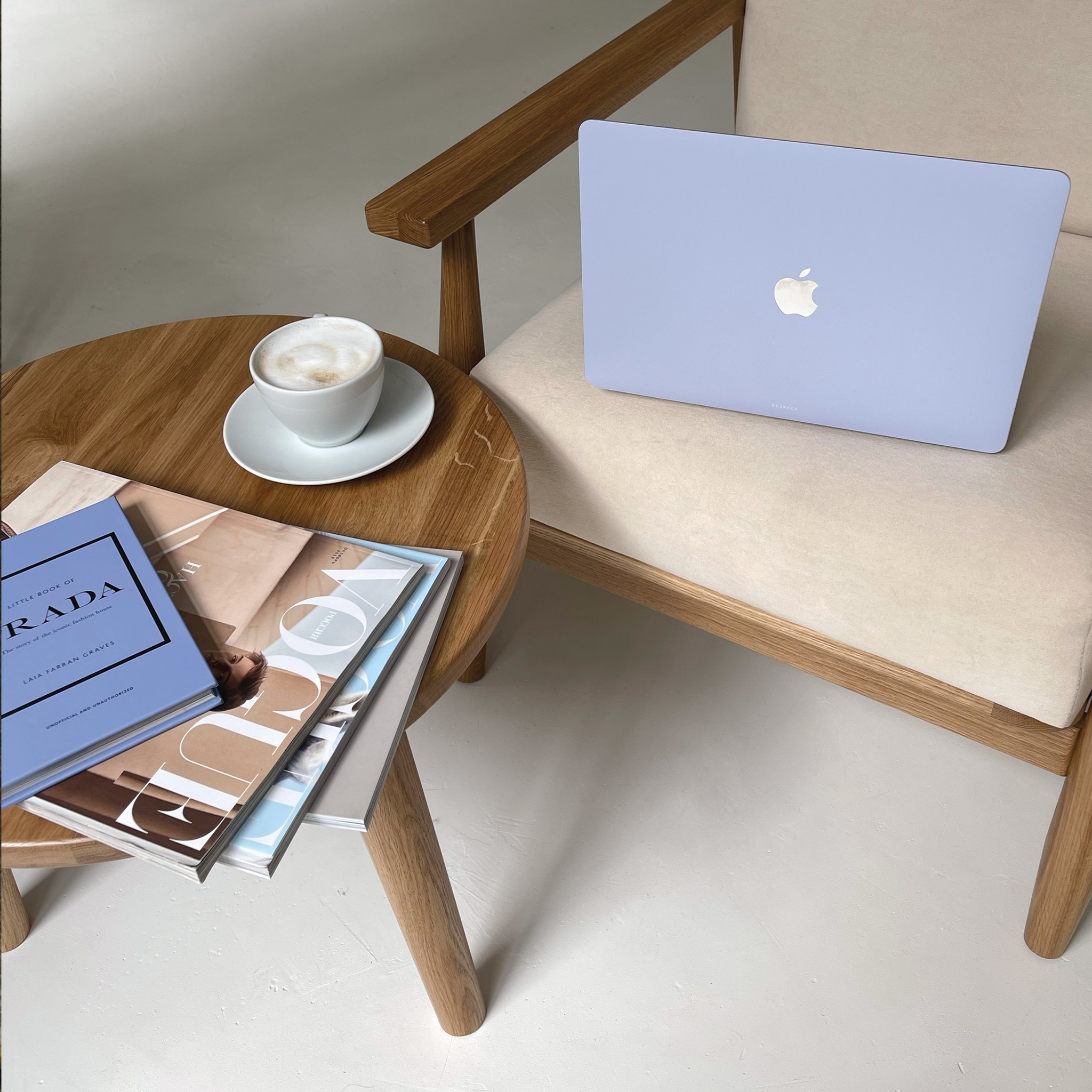 Виниловая наклейка LIGHT BLUE для MacBook