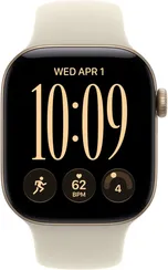 Часы Apple Watch Series 12, 42 мм, алюминий светло-золотистого цвета, ремешок Sport Band песочного цвета